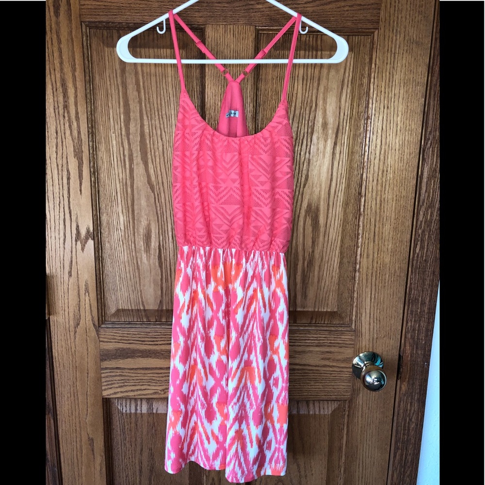 Orange and Pink Dress
